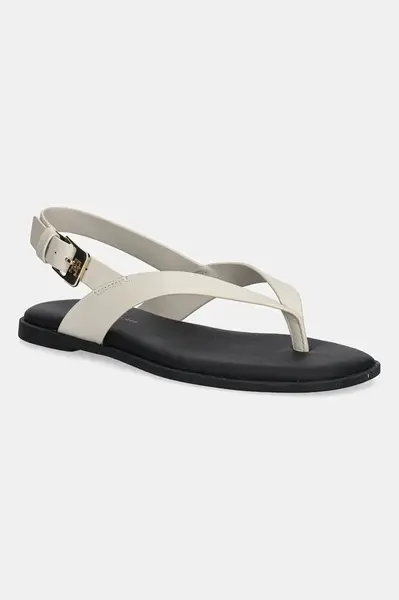 Kožené sandály Tommy Hilfiger COLOR BLOCK THONG FLAT SANDAL