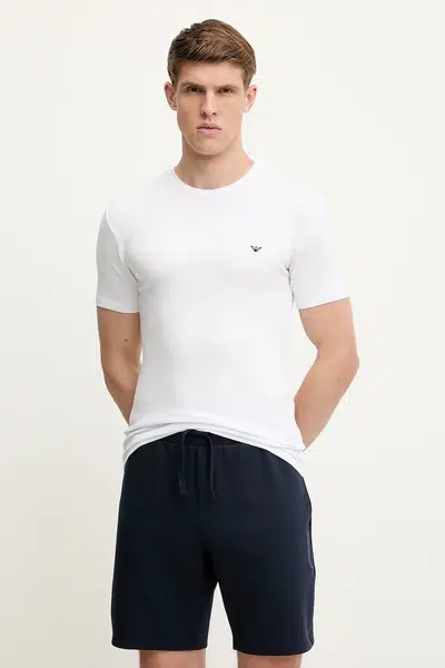 Tričko Emporio Armani Underwear pánské, bílá barva, EM000379 AF12034