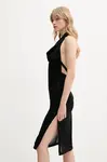 Šaty IRO černá barva, mini, přiléhavé, WM33MATIE