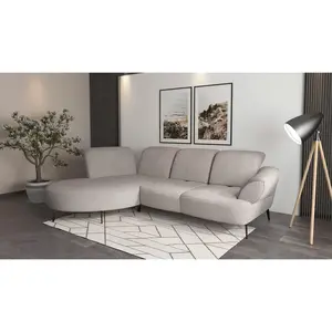 Sit & More ROHOVÁ SEDAČKA, textil, barvy stříbra