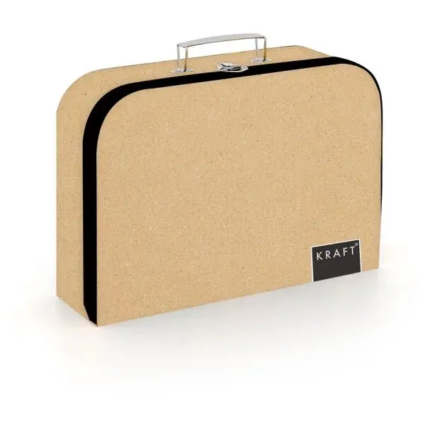 Oxybag 34 CM KRAFT NATURE Výtvarný kufřík, béžová, velikost