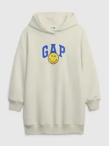 GAP Dětské mikinové šaty & Smiley® - Holky