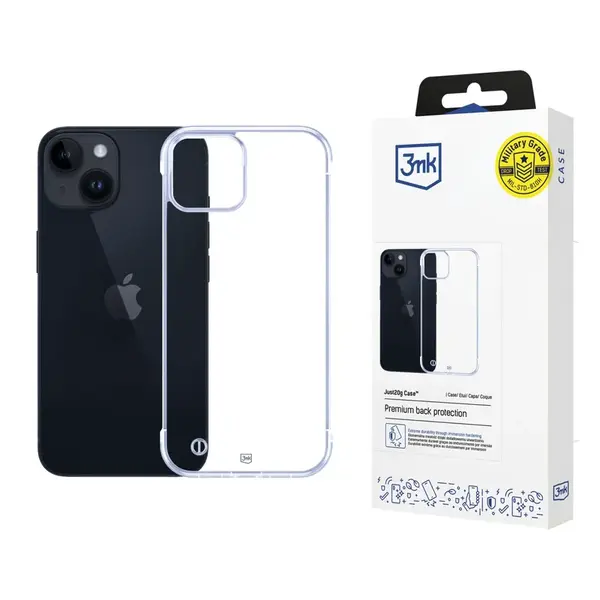 Pouzdro 3mk Just20g Clear Case pro Apple iPhone 16 Pro, transparentní