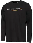 Savage gear triko signature logo long sleeve t shirt black caviar - xxxl