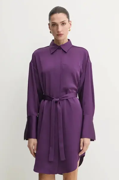 Šaty MAX&Co. fialová barva, mini, oversize, 2516221031200