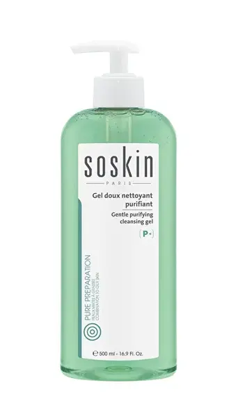 Soskin Paris Čisticí gel pro mastnou a smíšenou pleť (Gentle Purifying Cleansing Gel) 500 ml