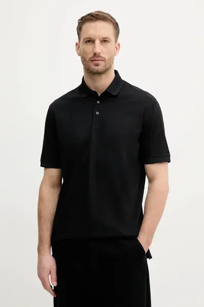 Bavlněné polo tričko Armani Exchange černá barva, XM000329 AF10364