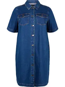 Zizzi Košeľové šaty 'Jchar'  modrá denim