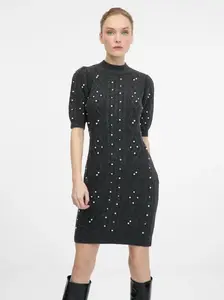 Tmavě šedé dámské šaty ORSAY - Dámské