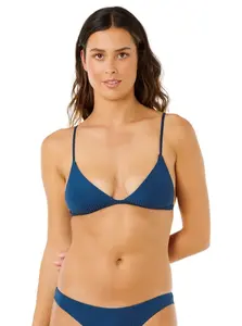 Rip curl dámský horní díl plavek Luxe Surf Fixed Tri Dark Navy | Modrá | Velikost XL