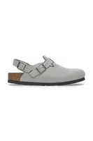 Nubukové pantofle Birkenstock Tokio šedá barva, 1029429