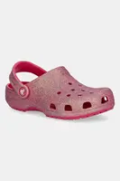 Pantofle Crocs CLASSIC IRIDESCENT GLITTER CLOG KIDS růžová barva, 210986