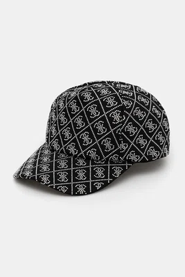 Kšiltovka Guess dámská, černá barva, s aplikací, AW5284 COT01