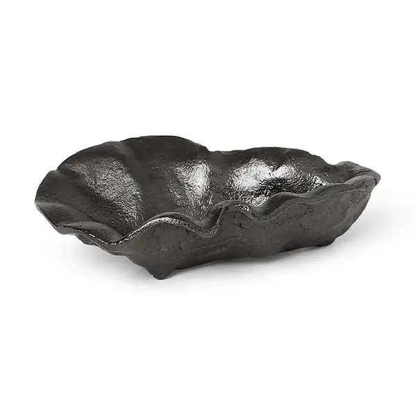 Dekorativní miska ferm LIVING Oyster černá barva