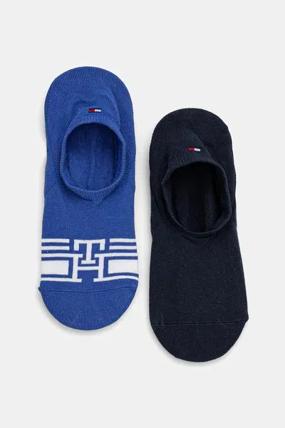 Ponožky Tommy Hilfiger 2-pack pánské, modrá barva, 701232940