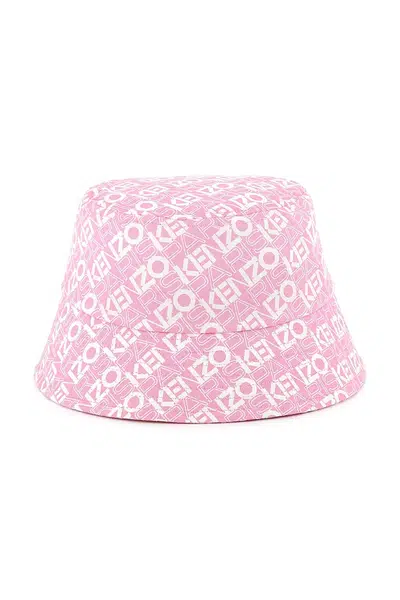 Dětský bavlněný klobouk Kenzo Kids růžová barva, K60884