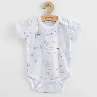 Dojčenské body s krátkym rukávom New Baby For Babies ocean 62 (3-6m)