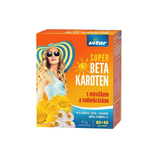 Vitar Super Beta-karot.+měsíček+7kráska Tbl.80+40