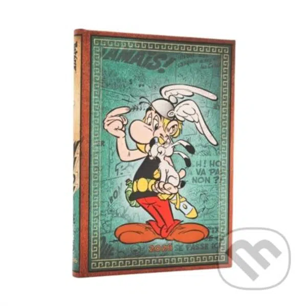 Paperblanks - týždenný diár Asterix the Gaul 2026 (midi, vertikálny, elastické zatváranie)