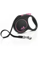 Vodítko Flexi Black Design M pásek 5m/25kg růžová new