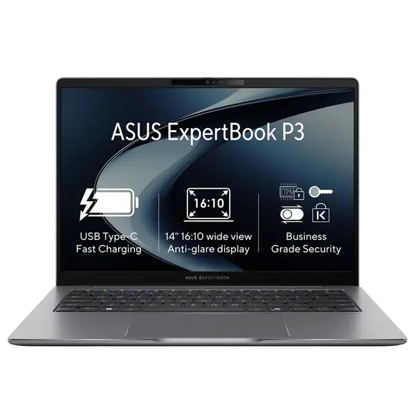 ASUS ExpertBook P3 P3405CVA P3405CVA-LY0012X Notebook, i7-13620H, 14,0", WUXGA, 32GB, 1TB, UHD, W11P, Gray, 2R