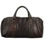 Kožená cestovní taška tmavě hnědá - Greenwood Adnan