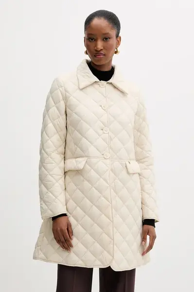 Bunda Silvian Heach WILTZ béžová barva, přechodná, GPA25301PI