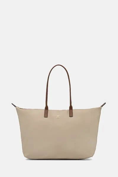 Kabelka Tommy Hilfiger béžová barva, AW0AW17996