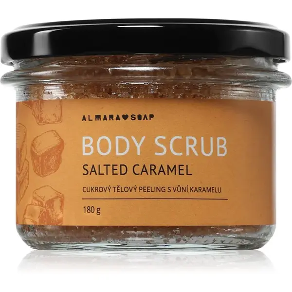 Almara Soap Body Scrub cukrový tělový peeling na celulitidu s vůní Salted Caramel 180 g