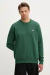 Mikina Dickies pánská, zelená barva, hladká, DK0A4XCE