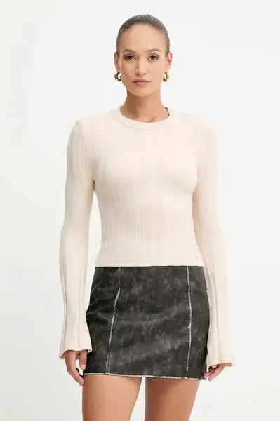 Svetr z vlněné směsi Guess GEMMA