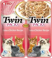 Inaba Cat Ciao Twin Packs želé krmivo pro kočky - kuře, tuňák 2 x 40 g