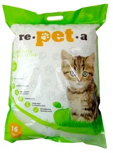 Repeta silikátové stelivo pro kočky s jablečnou vůní 16 L - 6.5 kg