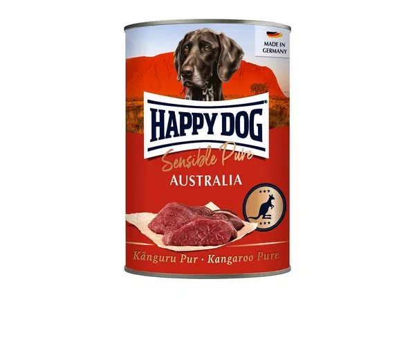 Happy Dog Känguru Pur - konzerva, klokaní maso 6 x 400 g