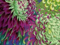 Obal na knihu - Chryzantémy fialové (L)