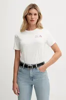 Bavlnené tričko MC2 Saint Barth dámske, tyrkysová farba, EMI0002