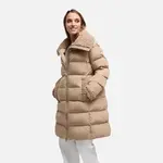 Beige Women's Quilted Jacket Geox Vilde - Women's