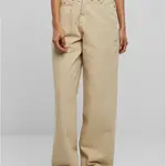 Dámské džínové kalhoty s vysokým pasem 90´S Wide Leg Denim - béžové