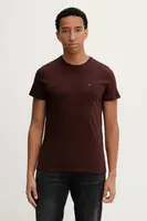 Bavlněné tričko Tommy Jeans pánské, bílá barva, DM0DM04411