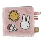 Little Dutch Activity Book Miffy Fluffy Pink kontrastní edukativní knížka 1 ks