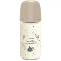 Suavinex Wonderland SX Pro Physiological Anti-Colic Glass skleněná kojenecká láhev M Medium Flow 3 m+ Cream 240 ml