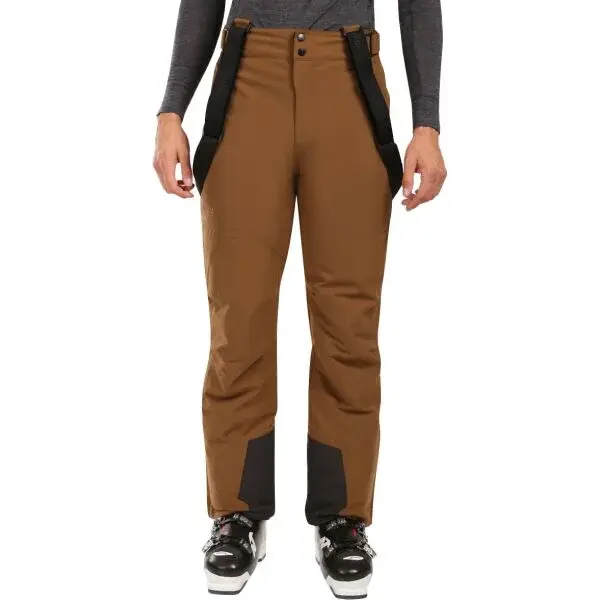 KILPI MIMAS Pánske lyžiarske nohavice, hnedá, veľkosť