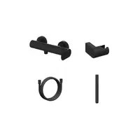 Sprchová batéria Ravak Eleganta so sprchovacím setom 150 mm čierna X07S140