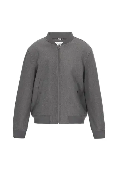 MO Prechodná bunda  sivá melírovaná