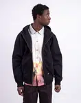 Dickies Duck Canvas Hooded Unlined Jacket STONE WASHED BLACK L