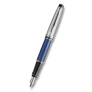 Waterman Expert DLX Metallic Blue CT - plniace pero hrot M