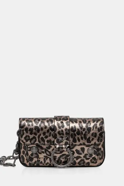 Kožená kabelka ZADIG&VOLTAIRE KATE WALLET METAL LEO