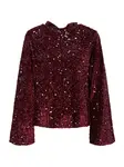 PIECES Blúzka 'PCKAM'  tmavočervená