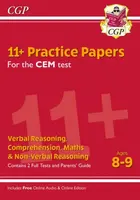 11+ CEM Practice Papers - Ages 8-9 (with Parents' Guide & Online Edition) - CGP Books