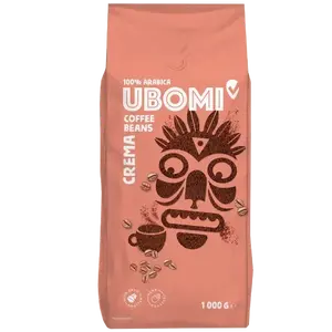 UBOMI Caffe Crema 100% Arabica zrnková káva 1 kg